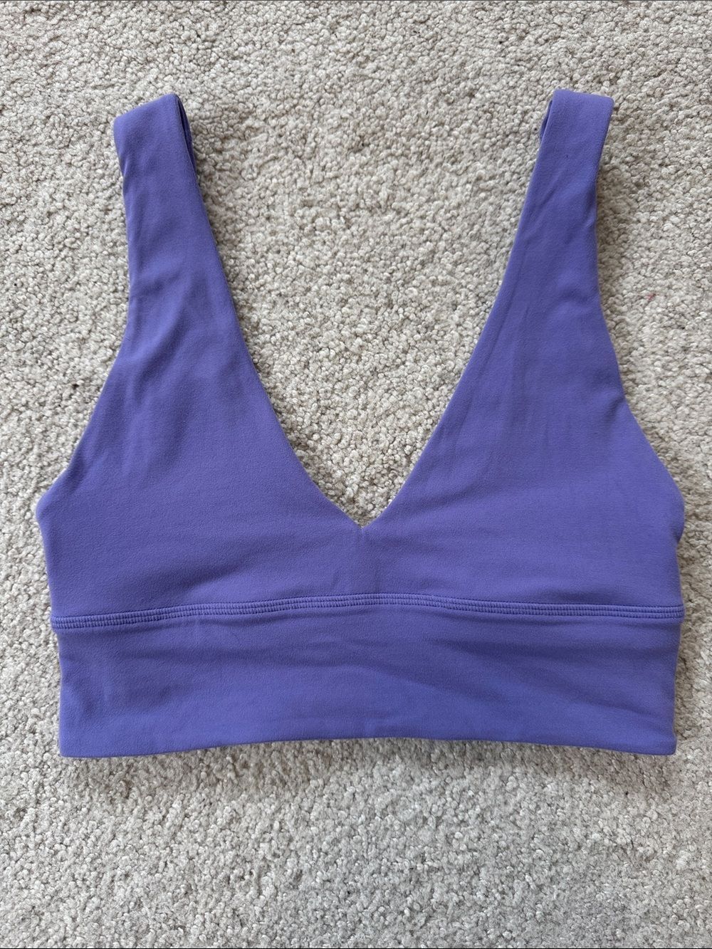 lululemon Align V-Neck Bra Light Support A/B Cup Lavender Sz4